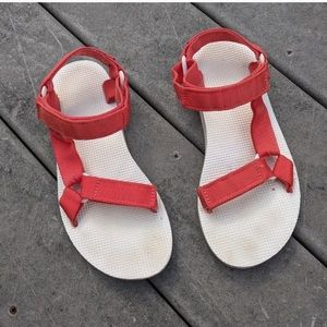White & Orange Tevas